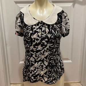 Alice roi women’s tank top button down blouse shirt leopard collared work